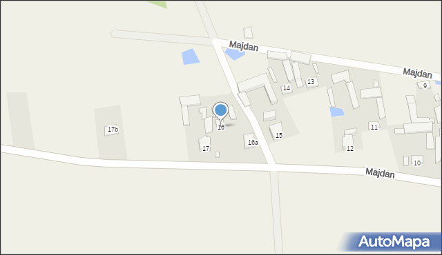 Majdan, Majdan, 16, mapa Majdan