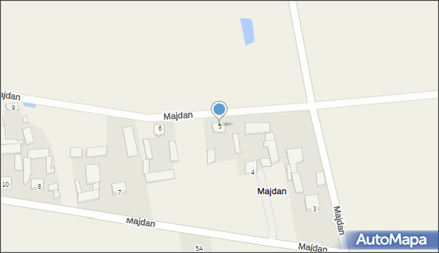 Majdan, Majdan, 5, mapa Majdan