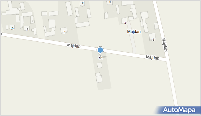 Majdan, Majdan, 5A, mapa Majdan