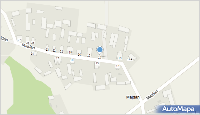 Majdan, Majdan, 14, mapa Majdan