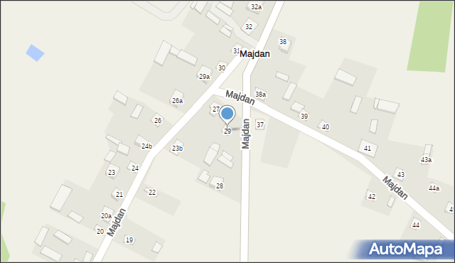 Majdan, Majdan, 29, mapa Majdan