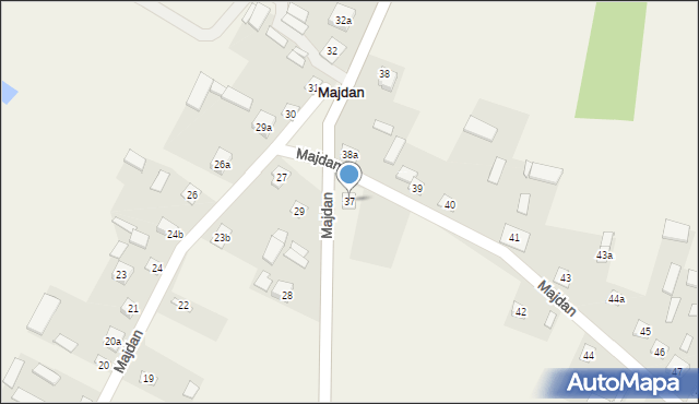 Majdan, Majdan, 37, mapa Majdan