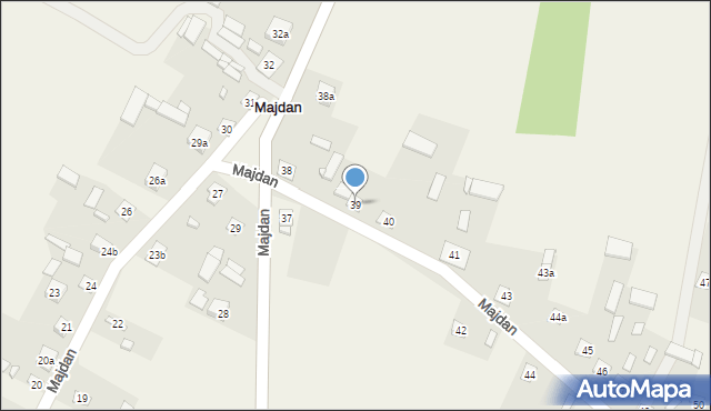 Majdan, Majdan, 39, mapa Majdan