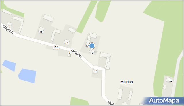 Majdan, Majdan, 6, mapa Majdan