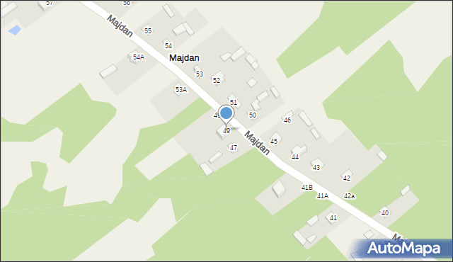 Majdan, Majdan, 49, mapa Majdan