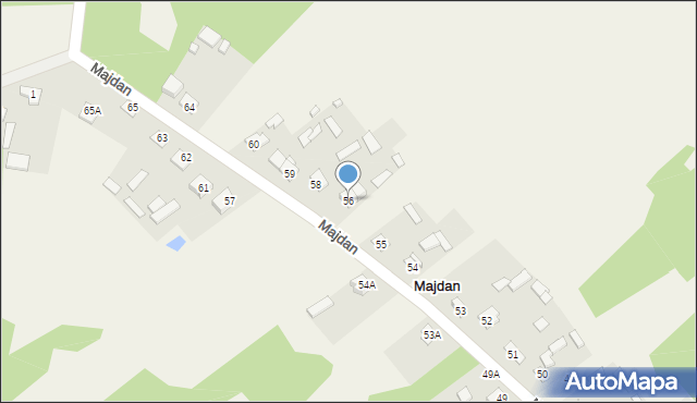 Majdan, Majdan, 56, mapa Majdan