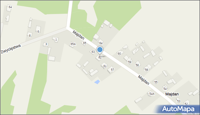 Majdan, Majdan, 62, mapa Majdan