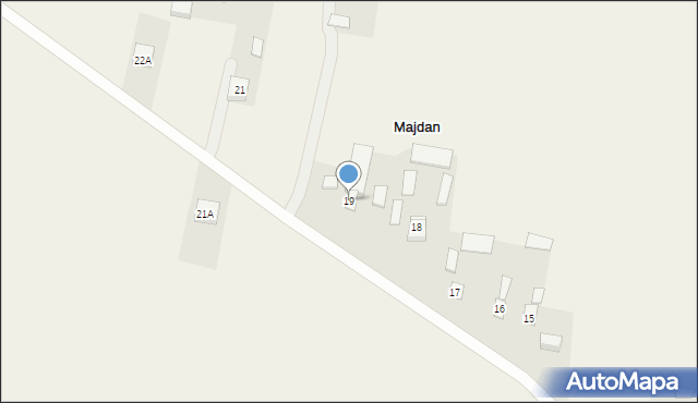 Majdan, Majdan, 19, mapa Majdan