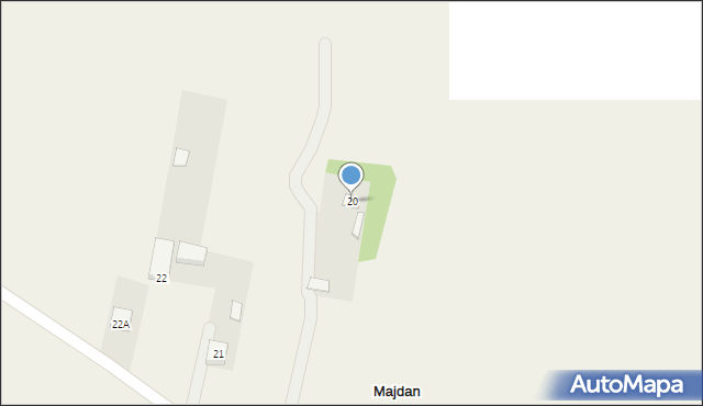 Majdan, Majdan, 20, mapa Majdan