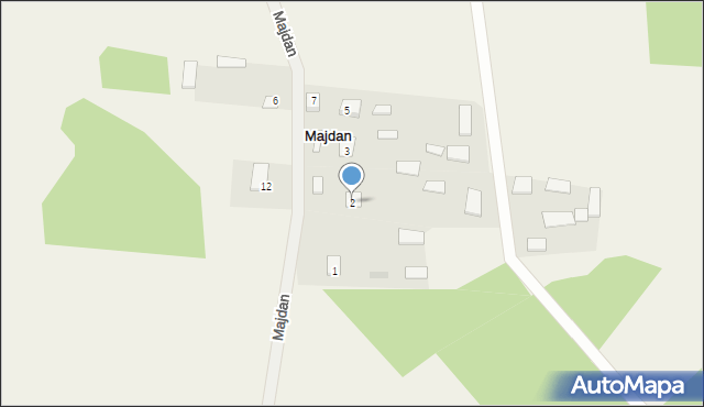 Majdan, Majdan, 2, mapa Majdan