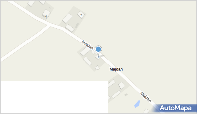 Majdan, Majdan, 8, mapa Majdan