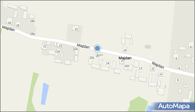 Majdan, Majdan, 20, mapa Majdan