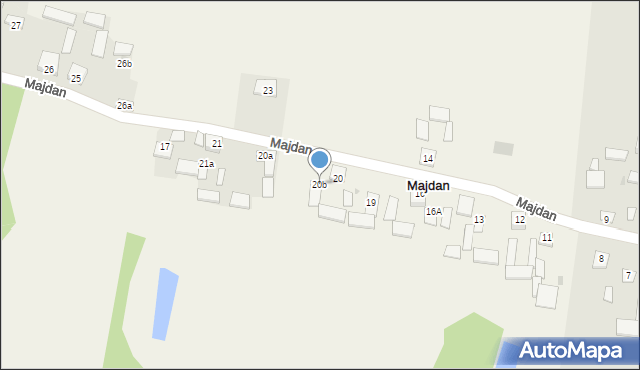 Majdan, Majdan, 20b, mapa Majdan