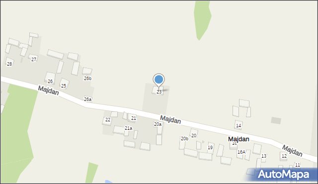 Majdan, Majdan, 23, mapa Majdan