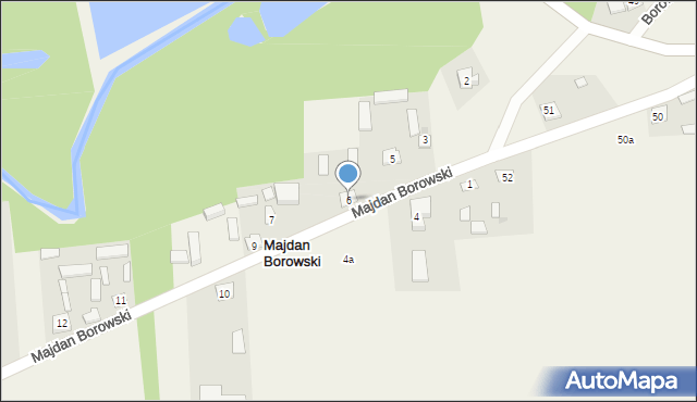 Majdan Borowski, Majdan Borowski, 6, mapa Majdan Borowski