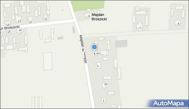 Majdan Brzezicki, Majdan Brzezicki, 5, mapa Majdan Brzezicki