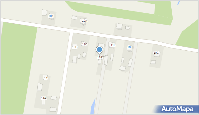 Majdan Golczański, Majdan Golczański, 11A, mapa Majdan Golczański