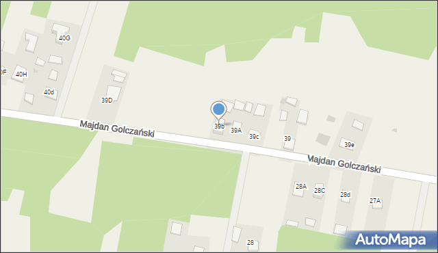 Majdan Golczański, Majdan Golczański, 39b, mapa Majdan Golczański