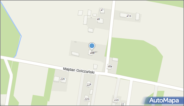 Majdan Golczański, Majdan Golczański, 48B, mapa Majdan Golczański