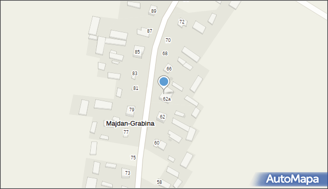 Majdan-Grabina, Majdan-Grabina, 64, mapa Majdan-Grabina