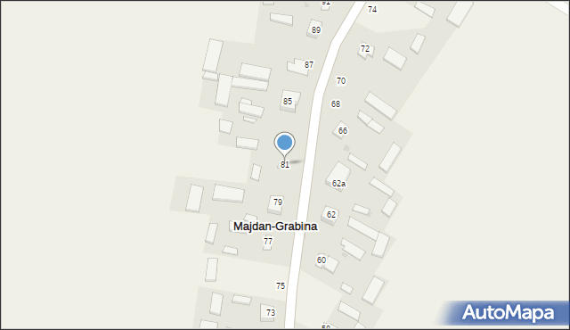 Majdan-Grabina, Majdan-Grabina, 81, mapa Majdan-Grabina
