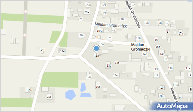 Majdan Gromadzki, Majdan Gromadzki, 14d, mapa Majdan Gromadzki
