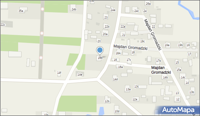 Majdan Gromadzki, Majdan Gromadzki, 16b, mapa Majdan Gromadzki