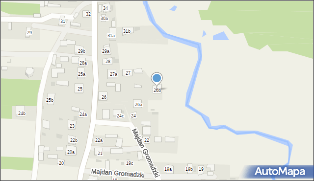 Majdan Gromadzki, Majdan Gromadzki, 26b, mapa Majdan Gromadzki