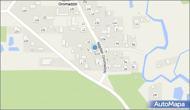 Majdan Gromadzki, Majdan Gromadzki, 7, mapa Majdan Gromadzki