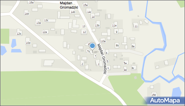 Majdan Gromadzki, Majdan Gromadzki, 7a, mapa Majdan Gromadzki