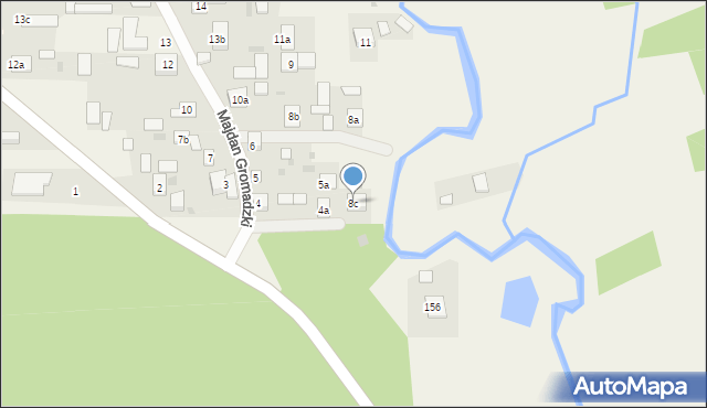 Majdan Gromadzki, Majdan Gromadzki, 8c, mapa Majdan Gromadzki