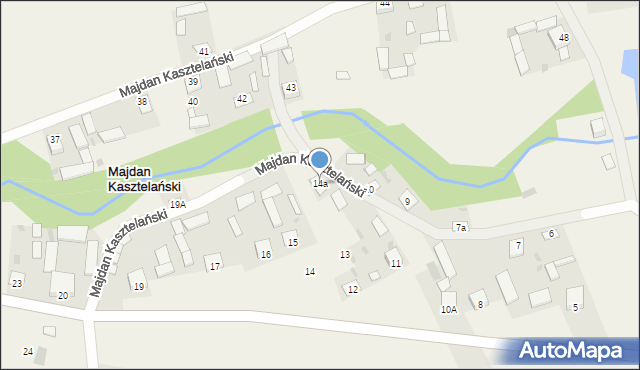 Majdan Kasztelański, Majdan Kasztelański, 14a, mapa Majdan Kasztelański