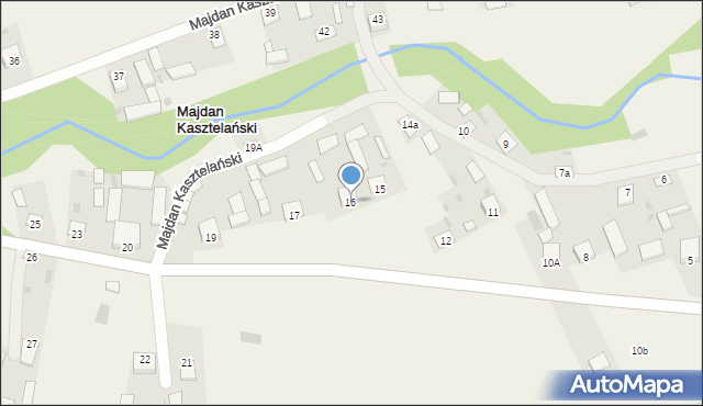 Majdan Kasztelański, Majdan Kasztelański, 16, mapa Majdan Kasztelański