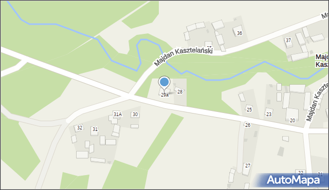 Majdan Kasztelański, Majdan Kasztelański, 29a, mapa Majdan Kasztelański