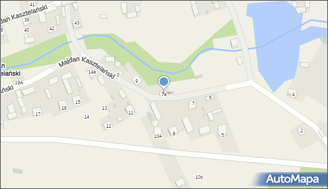 Majdan Kasztelański, Majdan Kasztelański, 7a, mapa Majdan Kasztelański