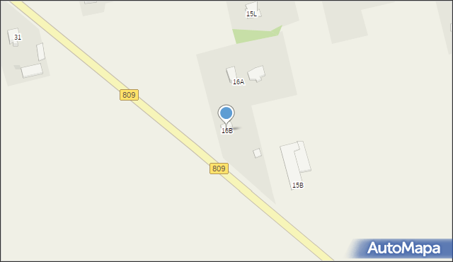 Majdan Krasieniński, Majdan Krasieniński, 16B, mapa Majdan Krasieniński