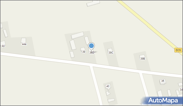 Majdan Krasieniński, Majdan Krasieniński, 39D, mapa Majdan Krasieniński