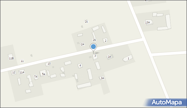 Majdan Krasieniński, Majdan Krasieniński, 3B, mapa Majdan Krasieniński