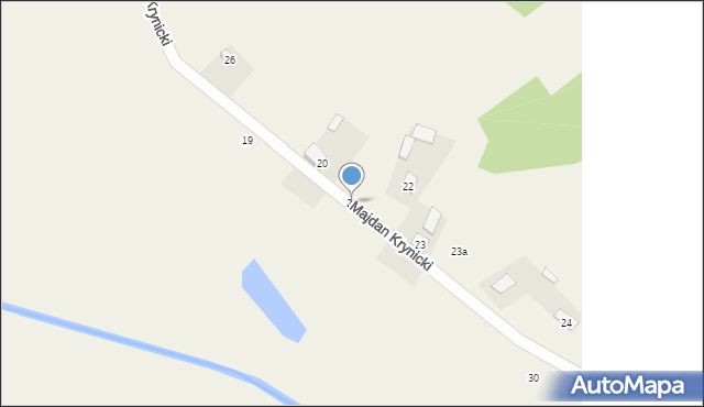 Majdan Krynicki, Majdan Krynicki, 21, mapa Majdan Krynicki