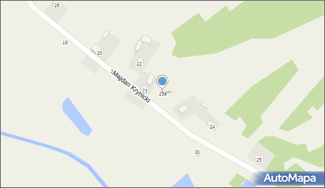 Majdan Krynicki, Majdan Krynicki, 23a, mapa Majdan Krynicki