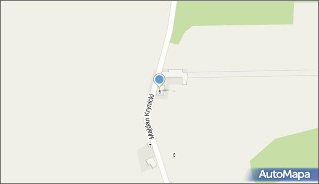 Majdan Krynicki, Majdan Krynicki, 6, mapa Majdan Krynicki