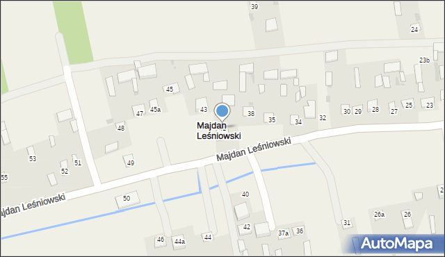 Majdan Leśniowski, Majdan Leśniowski, 41, mapa Majdan Leśniowski