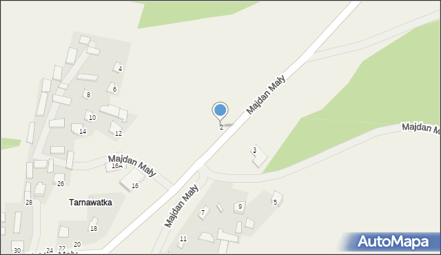 Majdan Mały, Majdan Mały, 2, mapa Majdan Mały