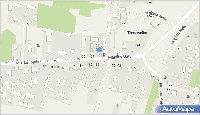 Majdan Mały, Majdan Mały, 32, mapa Majdan Mały
