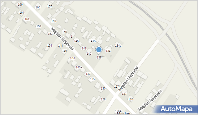 Majdan Nepryski, Majdan Nepryski, 138, mapa Majdan Nepryski