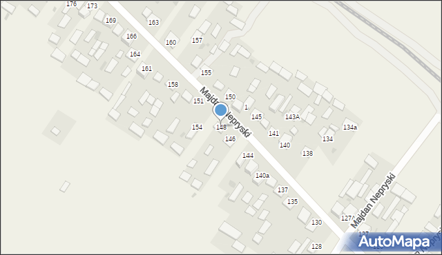 Majdan Nepryski, Majdan Nepryski, 148, mapa Majdan Nepryski