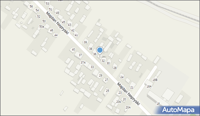 Majdan Nepryski, Majdan Nepryski, 34, mapa Majdan Nepryski