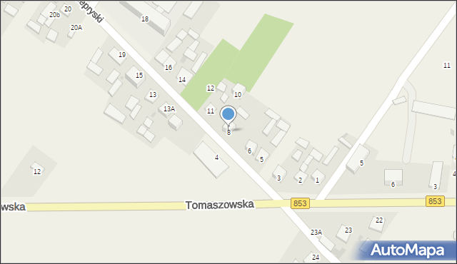 Majdan Nepryski, Majdan Nepryski, 8, mapa Majdan Nepryski