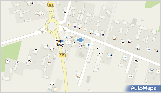 Majdan Nowy, Majdan Nowy, 44, mapa Majdan Nowy