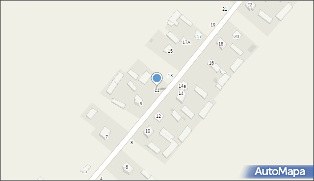 Majdan Radliński, Majdan Radliński, 11, mapa Majdan Radliński